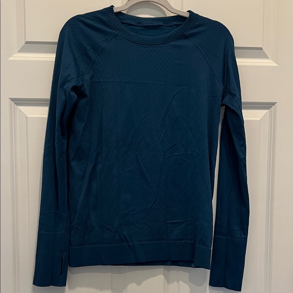 Lululemon cobalt Blue Long Sleeve Sweater 8